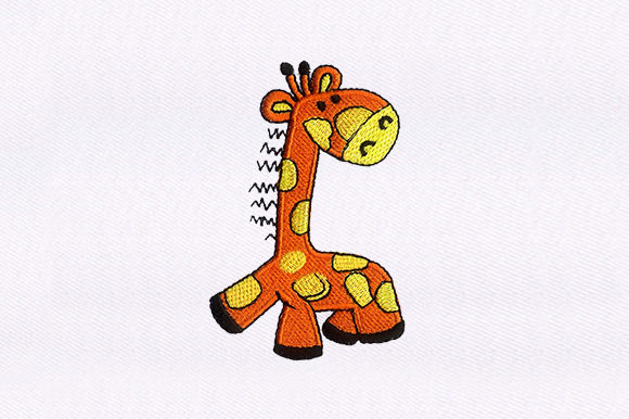 Adorable Baby Giraffe for Charming Embroidery Projects