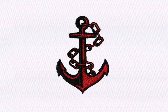 Anchor: A Versatile Embroidery Design for Small Business Merch