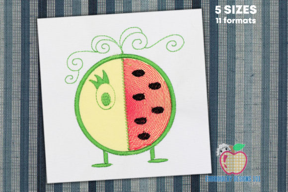 Cartoon Watermelon Applique: A Summery Delight