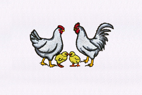Chickens Chicks: A Versatile Embroidery Design