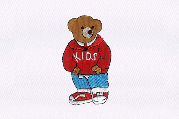 Cool Bear: A Premium Embroidery Design for Sweatshirts