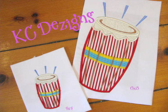 Drum Applique: A Versatile Design for Small Business Merch