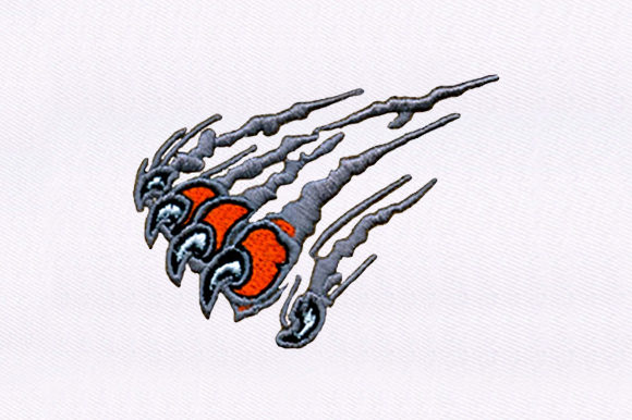 Monster Claw: A Spooky and Detailed Embroidery Design