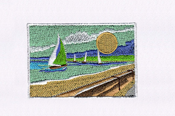 Picturesque Ships: A Nautical Embroidery Masterpiece
