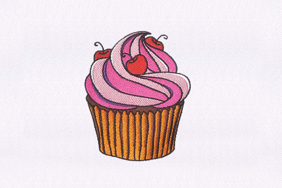 Pink Cupcake: A Sweet Addition to Your Embroidery Collection