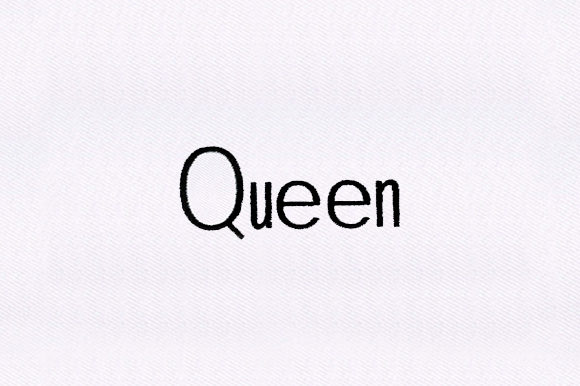 Queen Text: A Royal Addition to Your Embroidery Collection
