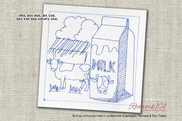 Reviewing Milk with Cow Machine for Embroidery
