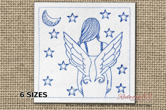 Star Angels Redwork: A Charming Addition