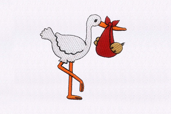 Stork Carrying Baby: A Charming Addition