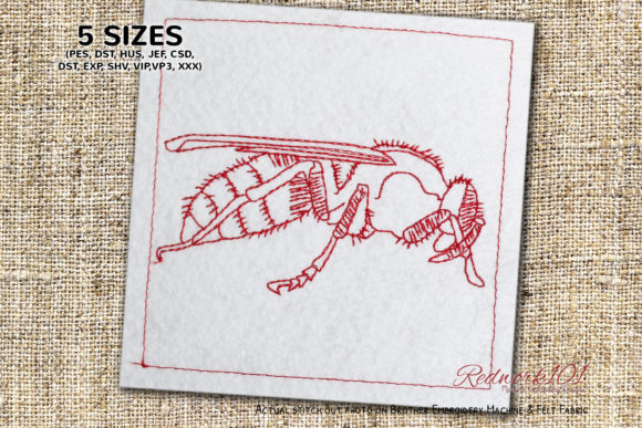 True Wasps: A Bold Addition for Seasonal Embroidery